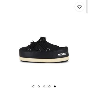 Moon Boot Black Slip-On Shoes